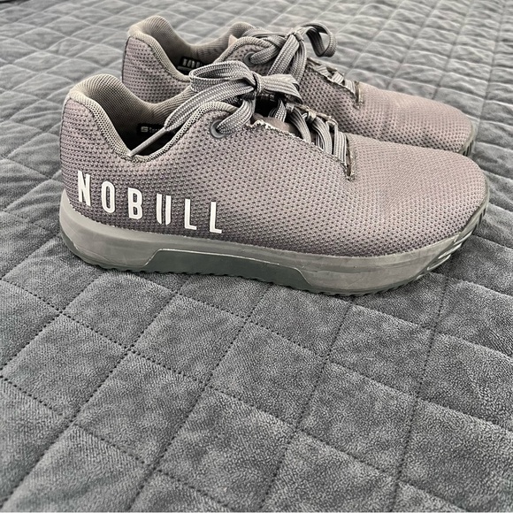 Nobull Shoes Women's Size 8.5 Impact Sneaker Gray Mesh Lace Up Trainers - Picture 1 of 10